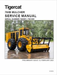 repair manual Tigercat Mulcher 760B Service Manual PDF