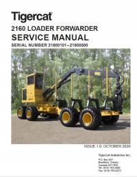 repair manual Tigercat Loader Forwarder 2160 Service Manual PDF