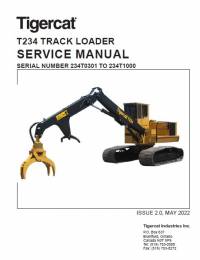 repair manual Tigercat Loader T234 Service Manual PDF
