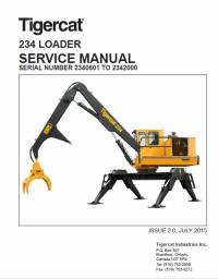 repair manual Tigercat Loader 234 Service Manual PDF