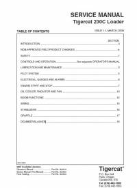 repair manual Tigercat Loader 230C Service Manual PDF