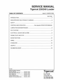 repair manual Tigercat Loader 230, 240 Service Manual PDF