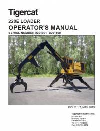 repair manual Tigercat Loader 220E Operator’s Manual PDF
