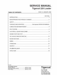 repair manual Tigercat Loader 220 Service Manual PDF