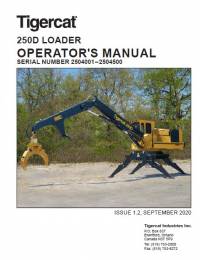 repair manual Tigercat Loader 250D Operator’s Manual PDF