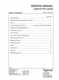 repair manual Tigercat Loader 244 Service Manual PDF