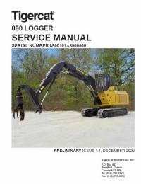 repair manual Tigercat Logger 890 Service Manual PDF