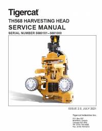 repair manual Tigercat Harvesting Head TH568 Service Manual PDF