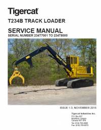 repair manual Tigercat Track Loader T234B Service Manual PDF