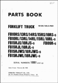 repair manual Komatsu Forklift 2009