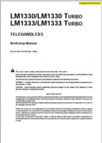 repair manual New Holland Telescopic Handlers