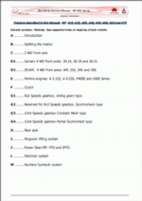 repair manual Massey Ferguson Tractors 400