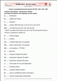 repair manual Massey Ferguson Tractors 600