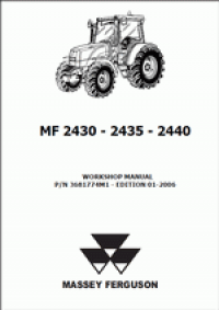 repair manual Massey Ferguson Tractors 2430 - 2435 - 2440
