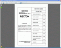 repair manual Ssang Yong REXTON
