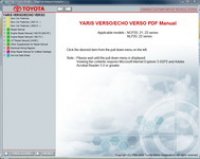 repair manual Toyota Yaris Verso / Echo Verso