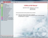 repair manual Toyota Corolla