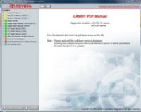 repair manual Toyota Camry ACV30, 31; MCV30