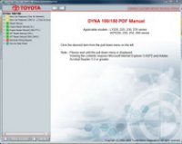 repair manual Toyota Dyna 100/150