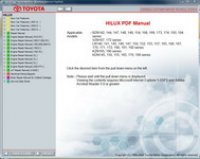 repair manual Toyota Hilux RZN142, VZN167, KZN165, KDN145 Technical Service Information