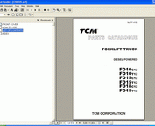 spare parts catalog TCM ForkLift EPC PDF