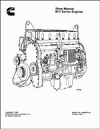 repair manual Cummins Engine M11 Series Shop Manual