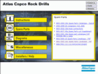 spare parts catalog Atlas Copco Rock Drills ROC L7 mk 11 / Atlas Copco ROC L8 TH, SM