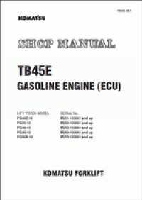 repair manual Komatsu ForkLift Truck TB45E GASOLINE ENGINE (ECU)