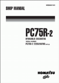 repair manual Komatsu Hydraulic Excavator PC75R-2