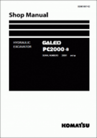 repair manual Komatsu Hydraulic Hydraulic Excavator PC2000-8