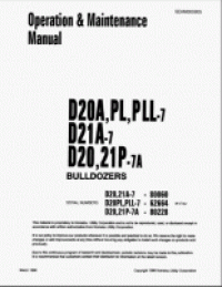 repair manual Komatsu D21P-7 with 4D94E-1 Series Engine