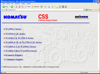 repair manual Komatsu CSS Service Wheel Loaders WA-500 to WA1200