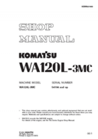 repair manual Komatsu Wheel Loader WA120L-3MC