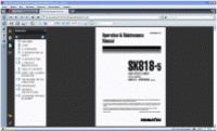 repair manual Komatsu SK818-5 with 4D88E-1 Series Engine