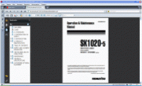 repair manual Komatsu SK1020-5 with 4D98E-2 Series Engine