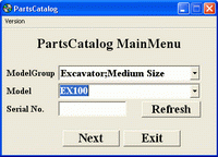 spare parts catalog Hitachi Excavator Medium Size & Crane