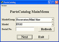 spare parts catalog Hitachi Excavator Small Size