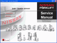 repair manual Nissan Forklift Service Manuals 2010