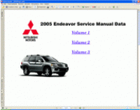 repair manual Mitsubishi Endeavor 2004-2005