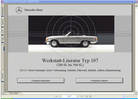 repair manual Mercedes Typ 107