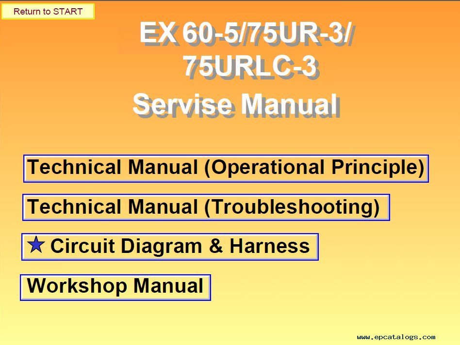 Hitachi Ex 270 Operators Manual