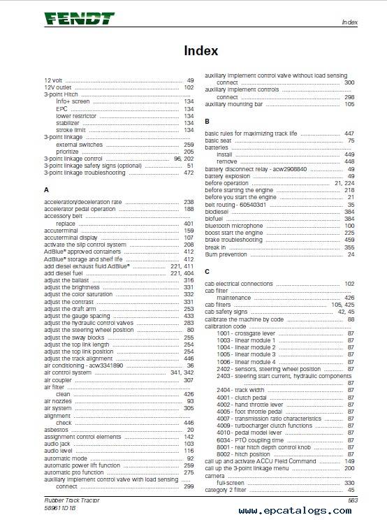 Fendt Rubber Tractor 938 940 943 Vario MT Operator's Manual