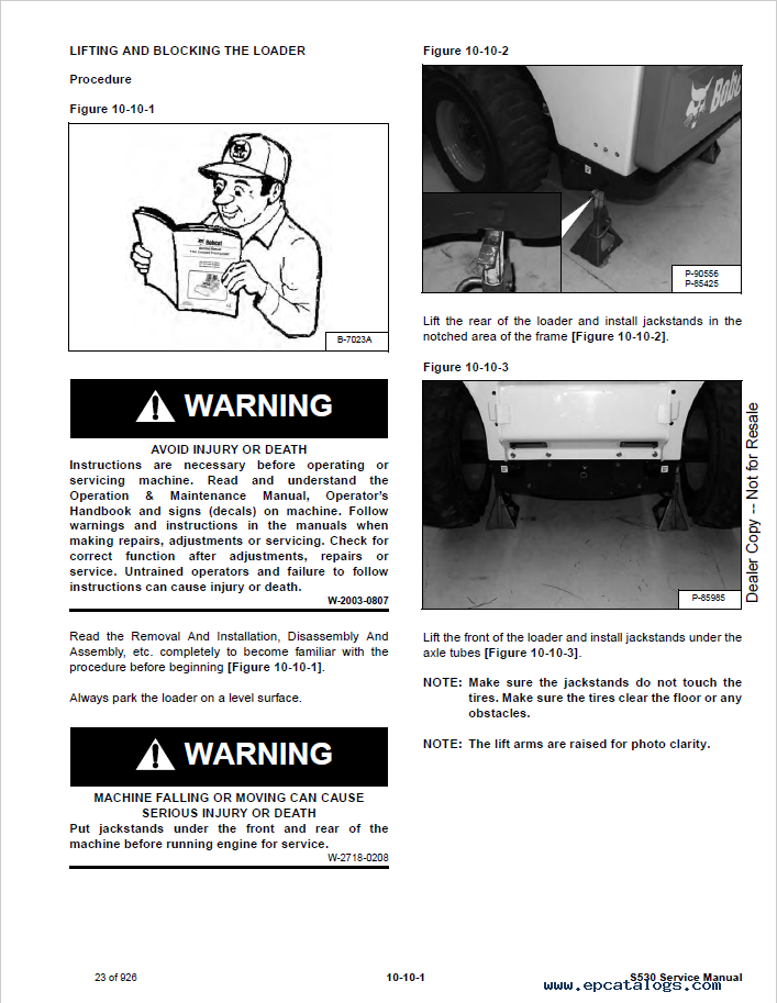 thumbnail image 2 of Bobcat 520, 530, 533 Skid Steer Loader Service Repair Manual – Shop Book, Peaceful Creek 2 of 6