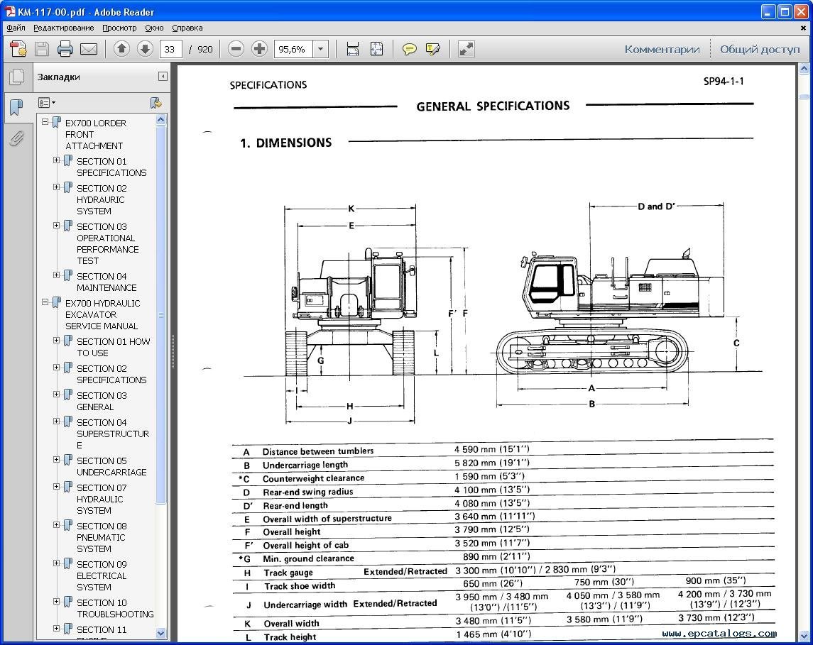 Hitachi Service Manual Ex700 H Be Repair Manual Heavy