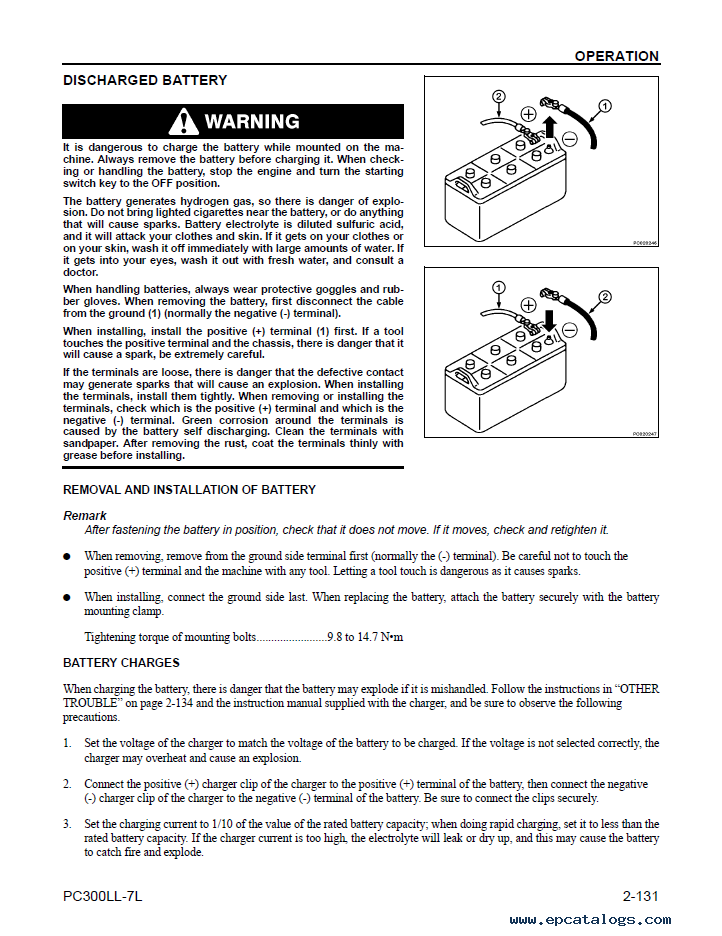 Komatsu PC300LL-7L Logging Excavator Manual PDF