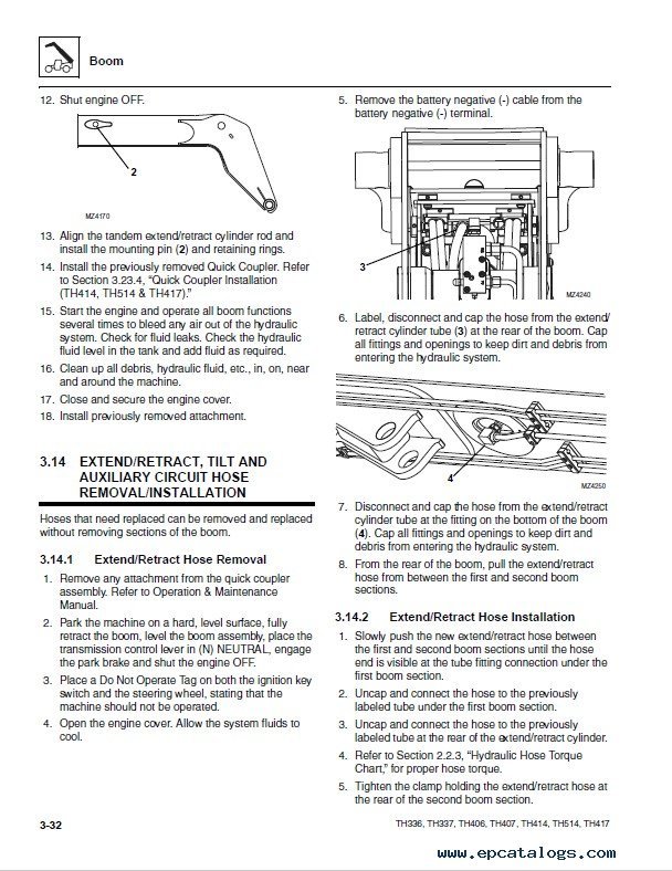 Cat Th336  337  406  407  414  514  417 Service Manual Pdf Download