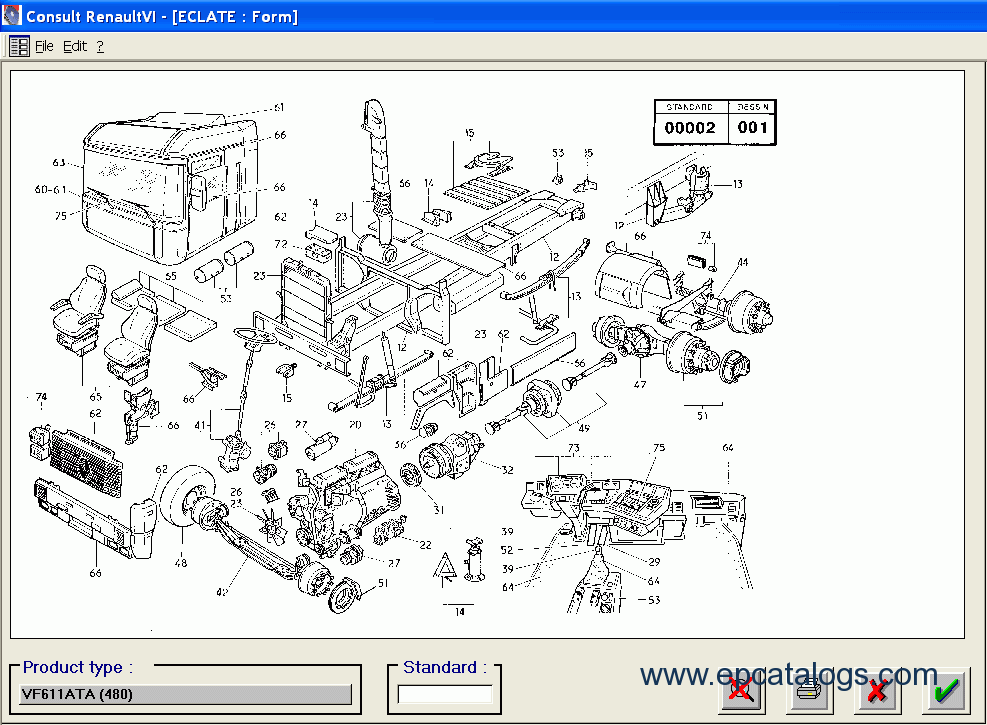 Renault parts catalog