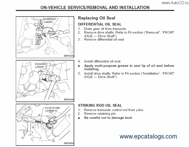 Nissan X-Trail - T30 2007 Repair Manual Download