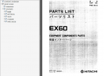 spare parts catalog Hitachi Excavators EX Series 1, 2, 3, 5 Parts Catalogs PDF - 1