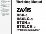 repair manual Hitachi Zaxis 3 Series Set of PDF Manuals - 9